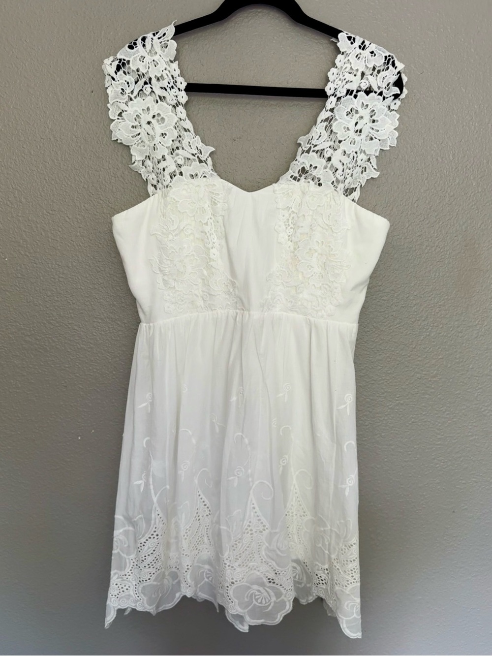 Southern Fried Chics White Lace Boho Dress XL NWT Cottagecore Bridal